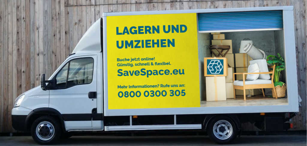 Günstig Lagern und Umziehen in München mit SaveSpace Lagerraum und Transportservice